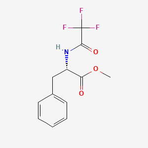molecular formula C12H12F3NO3 B612935 L-Phenylalanine, N-(trifluoroacetyl)-, methyl ester CAS No. 23635-30-5