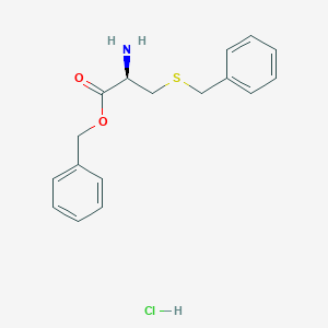 molecular formula C17H20ClNO2S B612936 S-Benzyl-L-cysteine benzyl ester hydrochloride CAS No. 4561-11-9