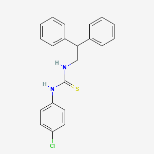 molecular formula C21H19ClN2S B6129417 N-(4-chlorophenyl)-N'-(2,2-diphenylethyl)thiourea 