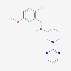 molecular formula C17H21FN4O B6129467 N-(2-fluoro-5-methoxybenzyl)-1-(2-pyrimidinyl)-3-piperidinamine 