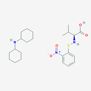 molecular formula C11H14N2O4S · C12H23N B612949 N-2-Nitrophenylsulfenyl-L-valine Dicyclohexylammonium Salt CAS No. 7675-57-2