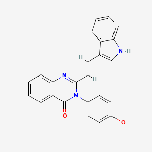 2-[2-(1H-indol-3-yl)vinyl]-3-(4-methoxyphenyl)-4(3H)-quinazolinone