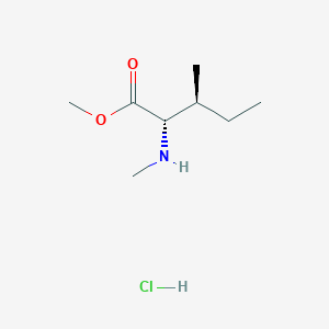 molecular formula C8H18ClNO2 B612956 (2S,3S)-Methyl 3-methyl-2-(methylamino)pentanoate hydrochloride CAS No. 3339-43-3