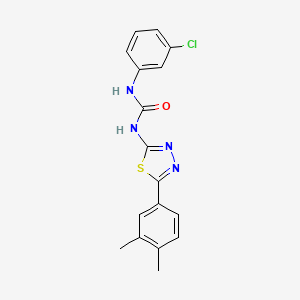 N-(3-chlorophenyl)-N'-[5-(3,4-dimethylphenyl)-1,3,4-thiadiazol-2-yl]urea