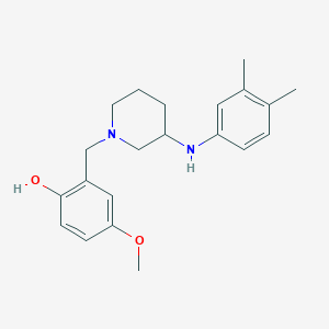 2-({3-[(3,4-dimethylphenyl)amino]-1-piperidinyl}methyl)-4-methoxyphenol