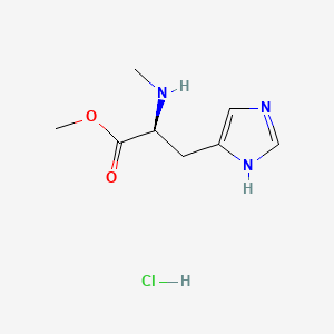 molecular formula C8H14ClN3O2 B612957 N-Me-His-Ome HCl CAS No. 118384-75-1