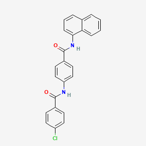 4-chloro-N-{4-[(1-naphthylamino)carbonyl]phenyl}benzamide