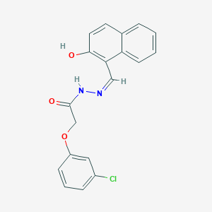 molecular formula C19H15ClN2O3 B6129616 2-(3-chlorophenoxy)-N'-[(2-hydroxy-1-naphthyl)methylene]acetohydrazide 