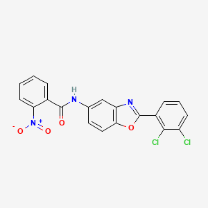 molecular formula C20H11Cl2N3O4 B6129633 N-[2-(2,3-dichlorophenyl)-1,3-benzoxazol-5-yl]-2-nitrobenzamide 