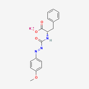 potassium;(2S)-2-[(4-methoxyphenyl)iminocarbamoylamino]-3-phenylpropanoate