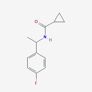 molecular formula C12H14FNO B6129708 N-[1-(4-fluorophenyl)ethyl]cyclopropanecarboxamide 