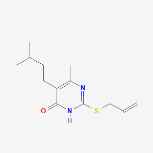 2-(allylthio)-6-methyl-5-(3-methylbutyl)-4-pyrimidinol