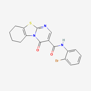 N-(2-bromophenyl)-4-oxo-6,7,8,9-tetrahydro-4H-pyrimido[2,1-b][1,3]benzothiazole-3-carboxamide
