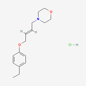 molecular formula C16H24ClNO2 B6129881 4-[4-(4-ethylphenoxy)but-2-en-1-yl]morpholine hydrochloride 