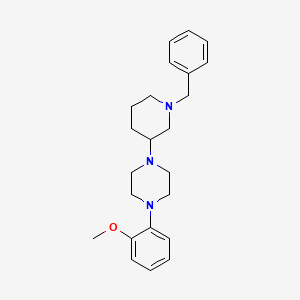 molecular formula C23H31N3O B6129894 1-(1-benzyl-3-piperidinyl)-4-(2-methoxyphenyl)piperazine 