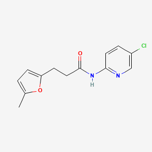 molecular formula C13H13ClN2O2 B6129944 N-(5-chloro-2-pyridinyl)-3-(5-methyl-2-furyl)propanamide 