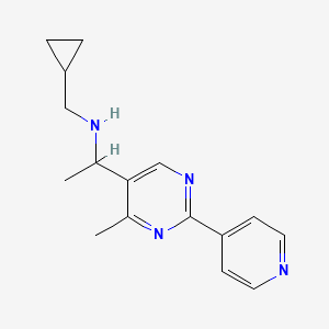 (cyclopropylmethyl){1-[4-methyl-2-(4-pyridinyl)-5-pyrimidinyl]ethyl}amine