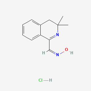 molecular formula C12H15ClN2O B6129969 3,3-dimethyl-3,4-dihydro-1-isoquinolinecarbaldehyde oxime hydrochloride 