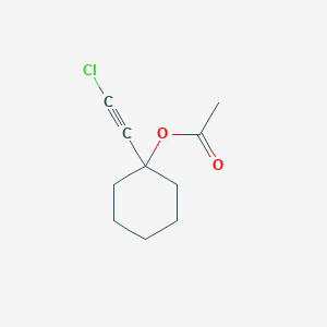 molecular formula C10H13ClO2 B6130005 1-(chloroethynyl)cyclohexyl acetate 