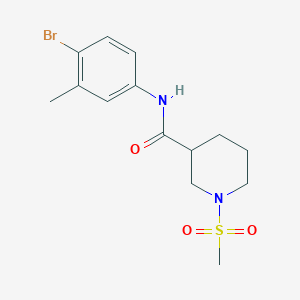 N-(4-bromo-3-methylphenyl)-1-(methylsulfonyl)-3-piperidinecarboxamide