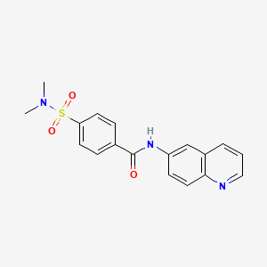 4-[(dimethylamino)sulfonyl]-N-quinolin-6-ylbenzamide