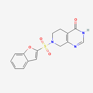 molecular formula C15H13N3O4S B6130136 7-(1-benzofuran-2-ylsulfonyl)-5,6,7,8-tetrahydropyrido[3,4-d]pyrimidin-4(3H)-one 