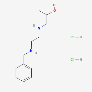 molecular formula C12H22Cl2N2O B6130162 1-{[2-(benzylamino)ethyl]amino}propan-2-ol dihydrochloride 