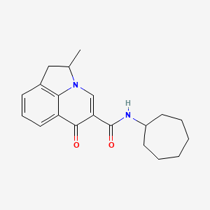 N-cycloheptyl-2-methyl-6-oxo-1,2-dihydro-6H-pyrrolo[3,2,1-ij]quinoline-5-carboxamide