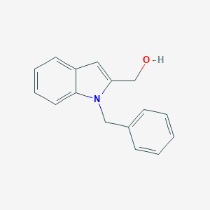 molecular formula C16H15NO B061303 1-Phenylmethyl-1h-indole-2-methanol CAS No. 187264-03-5
