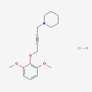 molecular formula C17H24ClNO3 B6130327 1-[4-(2,6-dimethoxyphenoxy)but-2-yn-1-yl]piperidine hydrochloride 