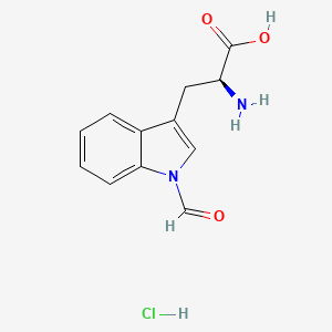 molecular formula C12H13ClN2O3 B613033 H-Trp(For)-OH HCl CAS No. 38023-86-8