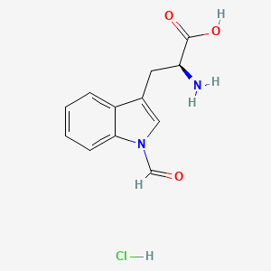 molecular formula C12H13ClN2O3 B613033 (2S)-2-amino-3-(1-formylindol-3-yl)propanoic acid;hydrochloride CAS No. 38023-86-8