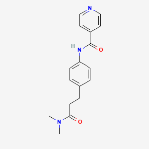 N-{4-[3-(dimethylamino)-3-oxopropyl]phenyl}isonicotinamide