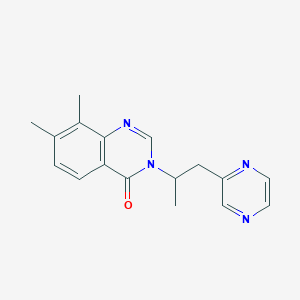 7,8-dimethyl-3-(1-methyl-2-pyrazin-2-ylethyl)quinazolin-4(3H)-one