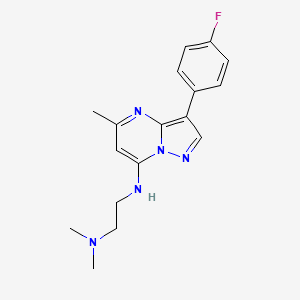 N'-[3-(4-fluorophenyl)-5-methylpyrazolo[1,5-a]pyrimidin-7-yl]-N,N-dimethyl-1,2-ethanediamine