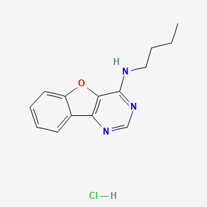 molecular formula C14H16ClN3O B6130366 N-butyl[1]benzofuro[3,2-d]pyrimidin-4-amine hydrochloride 