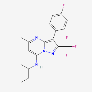 N-(sec-butyl)-3-(4-fluorophenyl)-5-methyl-2-(trifluoromethyl)pyrazolo[1,5-a]pyrimidin-7-amine