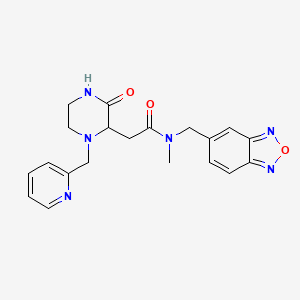N-(2,1,3-benzoxadiazol-5-ylmethyl)-N-methyl-2-[3-oxo-1-(2-pyridinylmethyl)-2-piperazinyl]acetamide