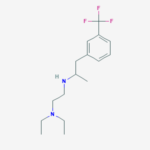 molecular formula C16H25F3N2 B6130500 N,N-diethyl-N'-{1-methyl-2-[3-(trifluoromethyl)phenyl]ethyl}-1,2-ethanediamine 