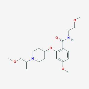 4-methoxy-N-(2-methoxyethyl)-2-{[1-(2-methoxy-1-methylethyl)-4-piperidinyl]oxy}benzamide