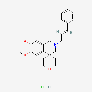 6,7-dimethoxy-2-(3-phenyl-2-propen-1-yl)-2,2',3,3',5',6'-hexahydro-1H-spiro[isoquinoline-4,4'-pyran] hydrochloride