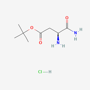molecular formula C8H17ClN2O3 B613054 H-天冬氨酸（otbu）-NH2 盐酸盐 CAS No. 92786-68-0