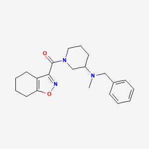 molecular formula C21H27N3O2 B6130543 N-benzyl-N-methyl-1-(4,5,6,7-tetrahydro-2,1-benzisoxazol-3-ylcarbonyl)piperidin-3-amine 