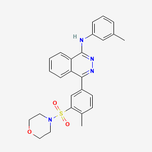 molecular formula C26H26N4O3S B6130567 4-[4-methyl-3-(4-morpholinylsulfonyl)phenyl]-N-(3-methylphenyl)-1-phthalazinamine 