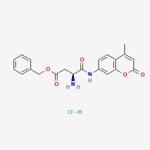 molecular formula C21H21ClN2O5 B613057 H-天冬酰(苯甲氧基甲酰)-amc 盐酸盐 CAS No. 219138-15-5