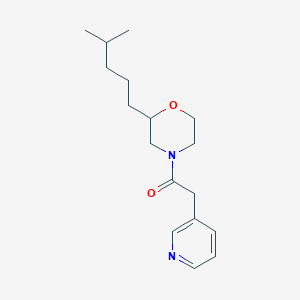 molecular formula C17H26N2O2 B6130599 2-(4-methylpentyl)-4-(3-pyridinylacetyl)morpholine 