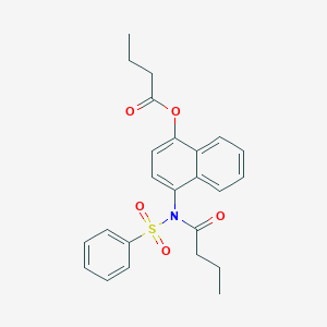 4-[butyryl(phenylsulfonyl)amino]-1-naphthyl butyrate