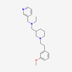 molecular formula C23H33N3O B6130627 N-({1-[2-(3-methoxyphenyl)ethyl]-3-piperidinyl}methyl)-N-(3-pyridinylmethyl)ethanamine 