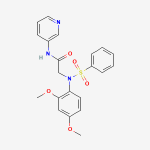 N~2~-(2,4-dimethoxyphenyl)-N~2~-(phenylsulfonyl)-N~1~-3-pyridinylglycinamide