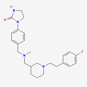 1-(4-{[({1-[2-(4-fluorophenyl)ethyl]-3-piperidinyl}methyl)(methyl)amino]methyl}phenyl)-2-imidazolidinone